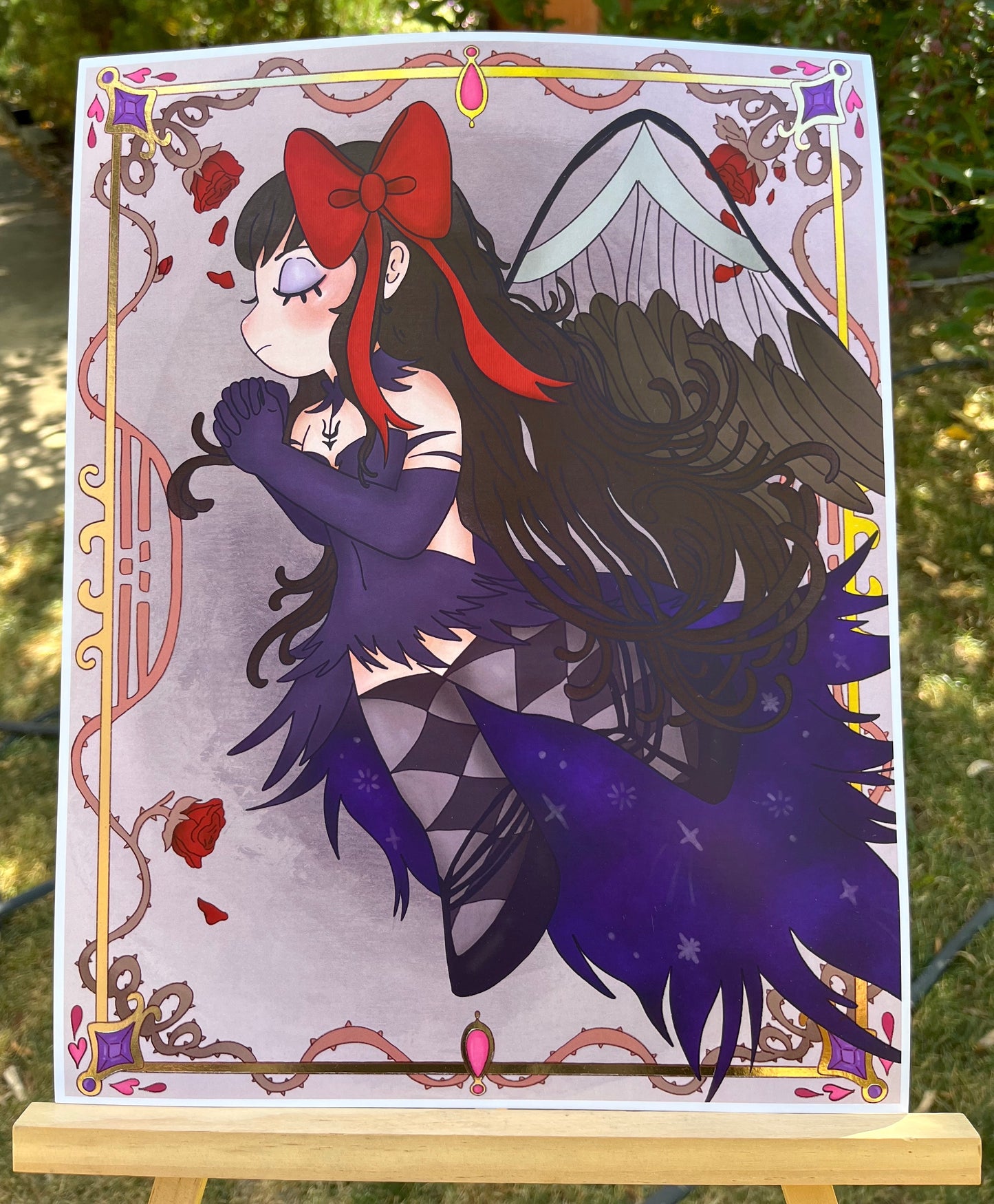 Devil Homura Gold Foil Print