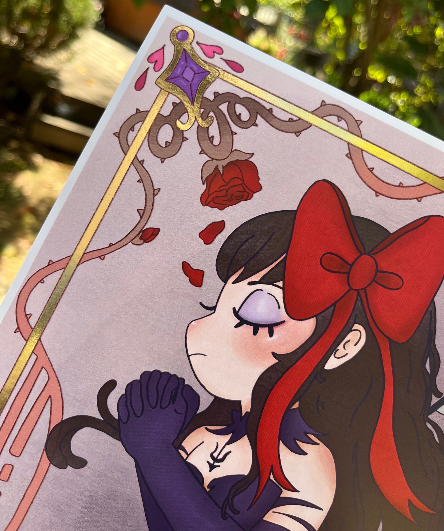 Devil Homura Gold Foil Print