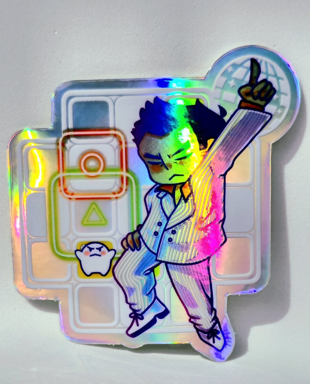 Friday Night Yakuza Holographic Stickers