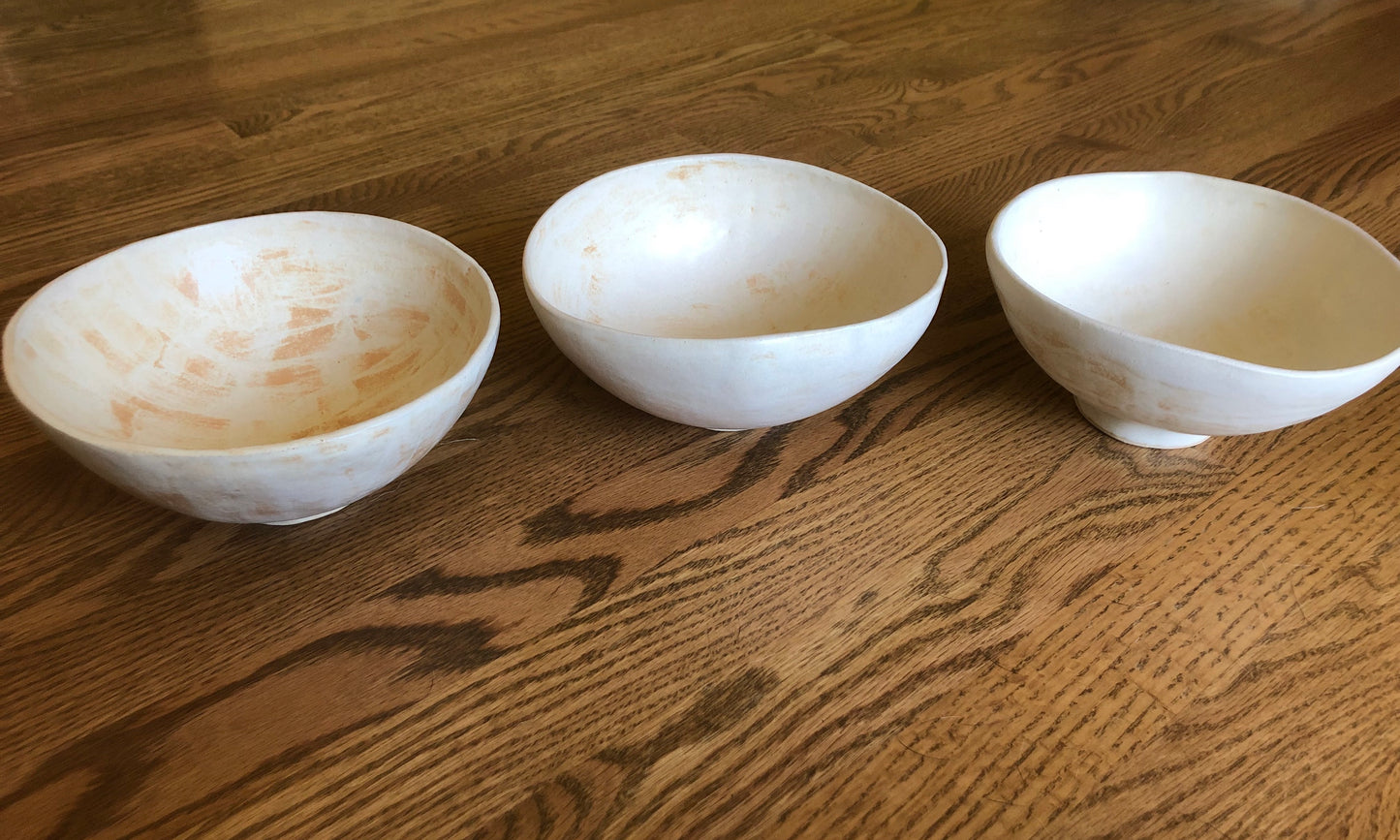 Cream Ceramic Bowls